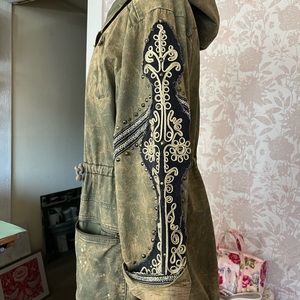 Free People Embellished Military Jacket